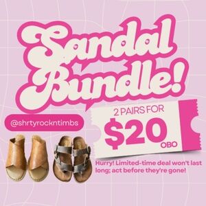 Women's Sandal Bundle! 2 for $20!